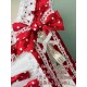 Twin Bears Take A Bite Of Cake White&Red JSK and Salopette(2nd Pre-Order/Full Payment Without Shipping)